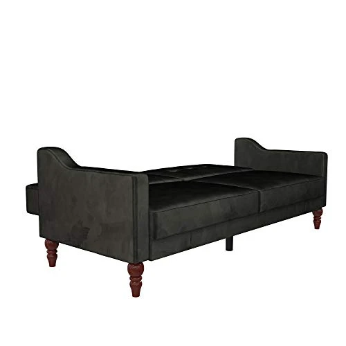 Novogratz 2373079N Beatrice Coil, Convertible Sofa Bed & Couch, Black Futon 4 Novogratz 2373079N Beatrice Coil, Convertible Sofa Bed & Couch, Black Futon - Image 4