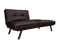 Pearington Leather Convertible Transforms To Sofa, Couch, Lounger, Bed-Durable Metal Frame And Legs, Java Futon, -Best Furniture Store 31nnN3wgStL