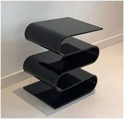 Minimalist Design Shelf S-Shaped Coffee Table, Magazine Rack Storage Book Lucite Modern Accent Night Stand Desk，Living Room Bedroom Study (Color : A, Size : 43 * 34cm) -Best Furniture Store 31oNnpi7NlL. AC