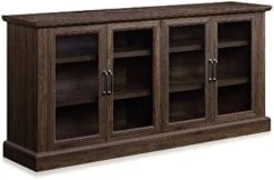 BELLEZE 70 Inch Sideboard Buffet Cabinet, Entertainment Center With Storage, Glass Display Cabinet With Adjustable Shelves Console Table Storage Cabinet For Living Room, Dining Room, Rustic Gray -Best Furniture Store 31oRfIck0oL. AC