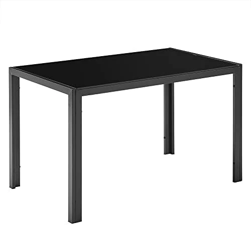 Karl Home Modern Tempered Glass Dining Table, Kitchen & Dining Room Glass Tables With 4 Heavy-Duty Metal Legs, 200lbs Capacity, 43.3" L X 27.6" W X 28.9" H (Glass) 8 Karl Home Modern Tempered Glass Dining Table, Kitchen & Dining Room Glass Tables With 4 Heavy-Duty Metal Legs, 200lbs Capacity, 43.3" L X 27.6" W X 28.9" H (Glass) - Image 8