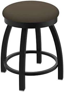 Misha Swivel Vanity Stool, 18" Seat Height, Black Vinyl -Best Furniture Store 31pVRFFZVL. AC