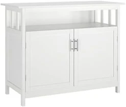 GENERIC Kitchen Sideboard Cabinet With 2 Doors Storage Cupboard And Display Shelves, Buffet Server Console Table Floor Cabinet For Dining Bathroom, Dark Brown -Best Furniture Store 31pddbAMvVL. AC