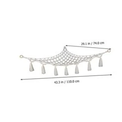 Toyvian Toy Storage Net Stuffed Sloth Plush Toy Kids Room Decorative Hammock Toy Storage Hammock Hammock Net White Triangle Child Cotton Rope -Best Furniture Store 31pjFCnlj0L