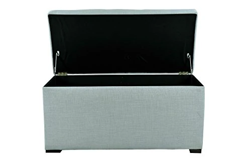 Angela Collection Button Tufted Upholstered Lift Top Medium Sized Bedroom Chest Storage Trunk, HJM100 Series, Sea Mist 4 Angela Collection Button Tufted Upholstered Lift Top Medium Sized Bedroom Chest Storage Trunk, HJM100 Series, Sea Mist - Image 4
