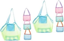 TENDYCOCO 2 Sets Beach Net Bag Kid Toy Baby Beach Bag Tote Beach Bag Baby Tote Bag Tote Bag For Beach Pool Toy Bag Travel Laundry Bag Storage Nylon Boating Travel Beach Toy Beach Toys Bag -Best Furniture Store 31q5FlZouvL. AC