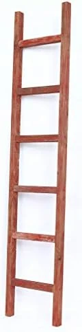 BarnwoodUSA Rustic Farmhouse Decorative Ladder - Our 5 Ft Ladder Can Be Mounted Horizontally Or Vertically And Is Crafted From 100% Recycled And Reclaimed Wood | No Assembly Required | Brown 13 BarnwoodUSA Rustic Farmhouse Decorative Ladder - Our 5 Ft Ladder Can Be Mounted Horizontally Or Vertically And Is Crafted From 100% Recycled And Reclaimed Wood | No Assembly Required | Brown - Image 13