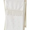 Sweet Jojo Designs Boho Dot Baby Kid Clothes Laundry Hamper - Ivory Beige Cream Off White Bohemian Shabby Chic Modern Luxury Farmhouse Geometric Pom Pom Tufted Minimalist Gender Neutral
