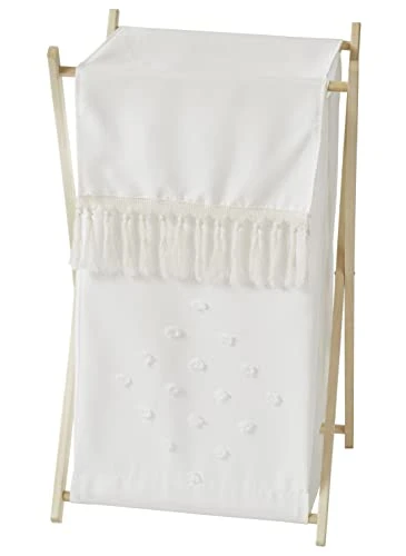 Sweet Jojo Designs Boho Dot Baby Kid Clothes Laundry Hamper - Ivory Beige Cream Off White Bohemian Shabby Chic Modern Luxury Farmhouse Geometric Pom Pom Tufted Minimalist Gender Neutral 1 Sweet Jojo Designs Boho Dot Baby Kid Clothes Laundry Hamper - Ivory Beige Cream Off White Bohemian Shabby Chic Modern Luxury Farmhouse Geometric Pom Pom Tufted Minimalist Gender Neutral