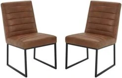 Amazon Brand – Rivet Decatur Modern Faux Leather Dining Chair, Set Of 2, 21"W, Tan Brown 14 Amazon Brand – Rivet Decatur Modern Faux Leather Dining Chair, Set Of 2, 21"W, Tan Brown -Best Furniture Store 31qIyEifNbL. AC