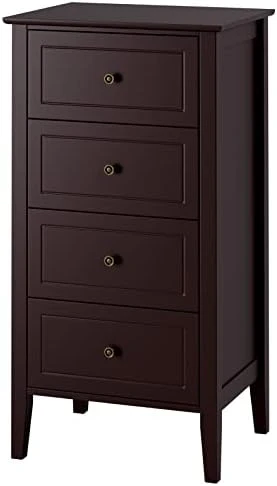 4 Drawer Dresser, Antique Wide Chest Of Drawers With Solid Frame, Closet Dresser Tall Storage Chest Cabinet Nightstand For Living Room, Bathroom, Entryway, White 8 4 Drawer Dresser, Antique Wide Chest Of Drawers With Solid Frame, Closet Dresser Tall Storage Chest Cabinet Nightstand For Living Room, Bathroom, Entryway, White - Image 8