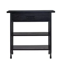 Leick Home Ironcraft Foyer Bookcase With Drawer, Black -Best Furniture Store 31qg7MnioNL
