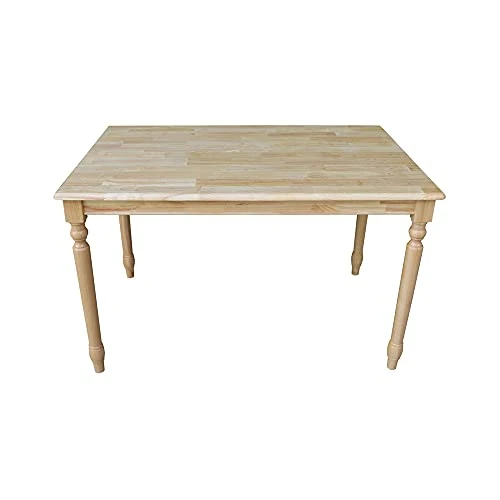International Concepts 30 By 48-Inch Solid Wood Top Table, Natural 4 International Concepts 30 By 48-Inch Solid Wood Top Table, Natural - Image 4