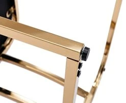 VESCASA Velvet Upholstered Dining Chairs With Back, Mid Century Modern Dining Chairs With Gold Metal Frame For Dining Room, Restaurant, Kitchen, Set Of 4, Grey -Best Furniture Store 31sThOFB2RL