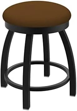 Misha Swivel Vanity Stool, 18" Seat Height, Black Vinyl -Best Furniture Store 31seOOReUHL. AC