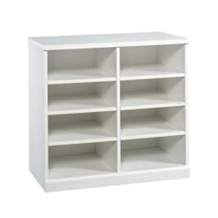 Sauder Craft Pro Series Open Storage Cabinet, White Finish