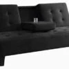 Milton Greens Stars Madrid Futon Sofa Bed With Cup Holder, Black