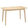 CangLong Mid-Century Home Kitchen Table Desk With Solid Legs For Dining Room, Natural