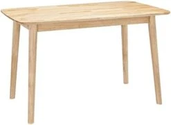 CangLong Mid-Century Home Kitchen Table Desk With Solid Legs For Dining Room, Natural 9 CangLong Mid-Century Home Kitchen Table Desk With Solid Legs For Dining Room, Natural -Best Furniture Store 31tI5t5OgXL. AC