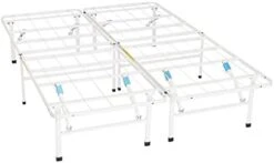 Foldable Metal Platform Bed Frame With Tool Free Setup, 14 Inches High, Queen, White 16 Foldable Metal Platform Bed Frame With Tool Free Setup, 14 Inches High, Queen, White -Best Furniture Store 31tnXSbP hL. AC