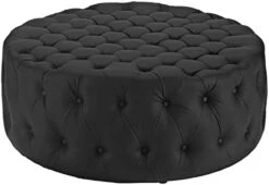 Modway Amour Fabric Upholstered Button-Tufted Round Ottoman In Azure -Best Furniture Store 31u3JitNqML. AC