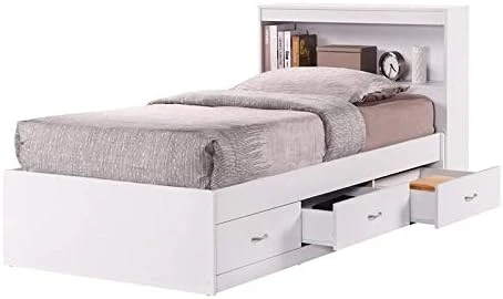 Pemberly Row Twin Captain Storage Bed With 3 Drawers In Black 12 Pemberly Row Twin Captain Storage Bed With 3 Drawers In Black - Image 12