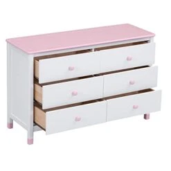 JIVOIT Wooden 3-Pieces Bedroom Sets, Twin Size Platform Bed With 2-Drawers Nightstand And 6-Drawer Storage Dresser, Contrasting Color Design Set For Kids Bedroom 21 JIVOIT Wooden 3-Pieces Bedroom Sets, Twin Size Platform Bed With 2-Drawers Nightstand And 6-Drawer Storage Dresser, Contrasting Color Design Set For Kids Bedroom -Best Furniture Store 31voyQmwfQL