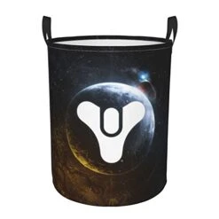 Jrktuwdg De-stiny 2 Laundry Basket Large Fabric Dirty Clothes Hampers For Bedroom, Nursery Baby Hamper Easy Carry Durable