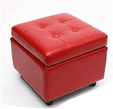 DOUBAO Storage Stool Leather Toy Storage Box Chair Shoe Replacement Stool Square Household Storage Leather Storage Stool (Color : D) 9 DOUBAO Storage Stool Leather Toy Storage Box Chair Shoe Replacement Stool Square Household Storage Leather Storage Stool (Color : D) - Image 9