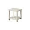 Martin Svensson Home Barn Door End Table, Antique White