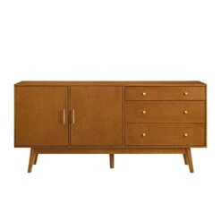 Walker Edison Mid-Century Modern Wood Kitchen Buffet Sideboard Entryway Serving Storage Cabinet Doors-Dining Room Console, 70 Inch, Acorn 7 Walker Edison Mid-Century Modern Wood Kitchen Buffet Sideboard Entryway Serving Storage Cabinet Doors-Dining Room Console, 70 Inch, Acorn -Best Furniture Store 31xdewYPOxL