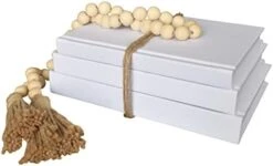 Kigan Home Linen Covered Decorative Books, Set Of 3 (Pearl White) - Fabric Covered Book Set Home Decor For Shelves, Fireplace Mantel, Coffee Table, Console/Bedside Table Or Farmhouse Tiered Tray 16 Kigan Home Linen Covered Decorative Books, Set Of 3 (Pearl White) - Fabric Covered Book Set Home Decor For Shelves, Fireplace Mantel, Coffee Table, Console/Bedside Table Or Farmhouse Tiered Tray -Best Furniture Store 31xj1CKA2oL. AC