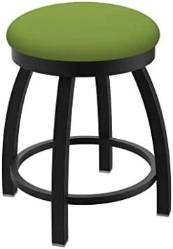 Misha Swivel Vanity Stool, 18" Seat Height, Black Vinyl -Best Furniture Store 31yDcOmfAfL. AC