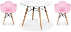 2xhome - Kids Size Plastic Toddler Armchairs With Natural Wooden Dowel Legs And White Round Table, Black (3 Piece Set) 28 2xhome - Kids Size Plastic Toddler Armchairs With Natural Wooden Dowel Legs And White Round Table, Black (3 Piece Set) -Best Furniture Store 31yLrc2wLsL. AC
