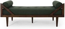 Christopher Knight Home Rayle Chaise Lounge, Wood, Navy Blue + Dark Brown -Best Furniture Store 31yeSMXiBL. AC