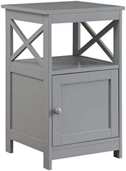 Convenience Concepts Oxford End Table With Storage Cabinet And Shelf, Cobalt Blue -Best Furniture Store 31yiqU2oBTL. AC