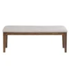 Steve Silver Ora Warm Walnut Brown Wood Dining Bench
