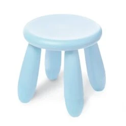 Soerreo Children's Footstools, Kindergarten Learning Stools,Children's Dresser Stool, Plastic Light Footstools Are Durable And Movable (Blue)