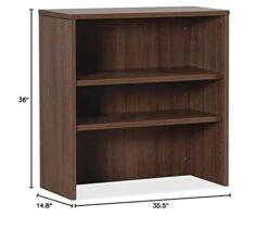 Lorell Essentials Walnut Laminate Stack-on Bookshelf, 36" X 15" X 36" 9 Lorell Essentials Walnut Laminate Stack-on Bookshelf, 36" X 15" X 36" -Best Furniture Store 31yvlzr42DL