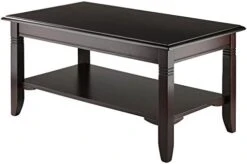 Winsome Wood Nolan Occasional Table, Cappuccino & Wood Eugene Accent Table, Walnut -Best Furniture Store 41 BFjO 1dL. AC