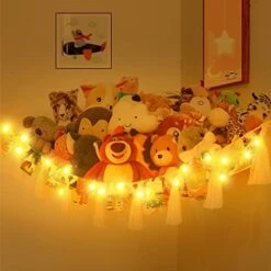 FUNCYboo Stuffed Animal Storage Hammock With LED Light-Large Suitable For Bedroom Hanging Stuffed Animal Hammock Storage -Best Furniture Store 41 EW2kH8lL. AC