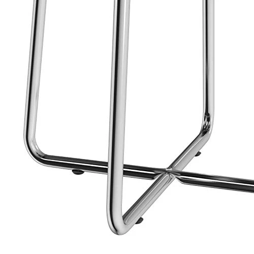 Round Backless Metal Vanity Stool With Upholstered Seat, Pink, 51111 5 Round Backless Metal Vanity Stool With Upholstered Seat, Pink, 51111 - Image 5