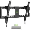 USX MOUNT TV Wall Mount Tilting Brackets For Most 37"-90" Flat Curved Screen TVs, Wall Mount TV Bracket With Max VESA 600x400mm, Weight Capacity 132lbs, Low Profile Space Saving For 16", 24" Stud