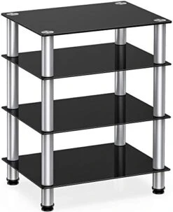 Fitueyes 4-Tier Media Stand Audio/Video Component Cabinet With Glass Shelf For/Apple Tv/Xbox One/ps4 AS406001GB 15 Fitueyes 4-Tier Media Stand Audio/Video Component Cabinet With Glass Shelf For/Apple Tv/Xbox One/ps4 AS406001GB -Best Furniture Store 410XFUqLQKL. AC