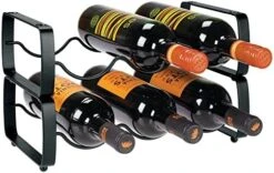 MDesign Metal Steel 3 Bottle Modular Wine Rack Storage Organizer For Kitchen Countertop, Table Top, Pantry, Fridge - Holder For Wine, Beer, Pop/Soda, Water, Stackable - 2 Pack - Matte White 18 MDesign Metal Steel 3 Bottle Modular Wine Rack Storage Organizer For Kitchen Countertop, Table Top, Pantry, Fridge - Holder For Wine, Beer, Pop/Soda, Water, Stackable - 2 Pack - Matte White -Best Furniture Store 411A1nONEnL. AC