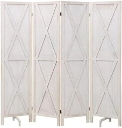 6 Panel Room Divider, Wood Room Divider Temporary Wall, Extra Wide Folding Room Dividers And Privacy Screens, Dividers For Bedroom Studio Apartment Dorm(White) -Best Furniture Store 411CwR1URvL. AC
