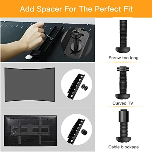 Universal TV Mounting Hardware Kit Fits Most TVs Up To 80 Inches, VESA Wall Mount M4, M5, M6, M8 Screws, Spacers And Washers, Works With Most TV/Monitor Mounts, PGUHP2, Black 3 Universal TV Mounting Hardware Kit Fits Most TVs Up To 80 Inches, VESA Wall Mount M4, M5, M6, M8 Screws, Spacers And Washers, Works With Most TV/Monitor Mounts, PGUHP2, Black - Image 3