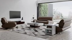 Zuri Modern Aspen White Microfiber Leather Sofa Set With Loveseat And Chair -Best Furniture Store 411PEDjVE1L. AC