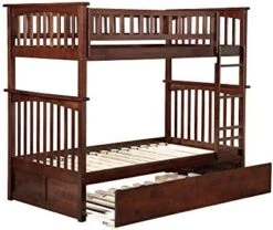 AFI, Columbia Ladder Bunk Bed, Twin Over Twin With Twin Size Trundle And Attachable USB Charger, Walnut 23 AFI, Columbia Ladder Bunk Bed, Twin Over Twin With Twin Size Trundle And Attachable USB Charger, Walnut -Best Furniture Store 411SVKzVXNL. AC