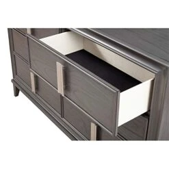 2 Piece Set With Wood 6-Drawer Dresser & 5-Drawer Chest In Dark Gray 9 2 Piece Set With Wood 6-Drawer Dresser & 5-Drawer Chest In Dark Gray -Best Furniture Store 411Vwm0SUkL